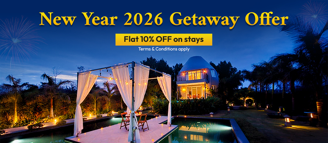 Celebrate New Year 2026 at Lotus Villa Resort, ECR – Flat 10% OFF for Couples & Friends