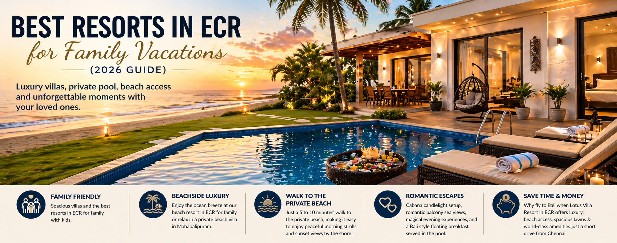 Best Resorts in ECR for Family Vacations 2026 Guide