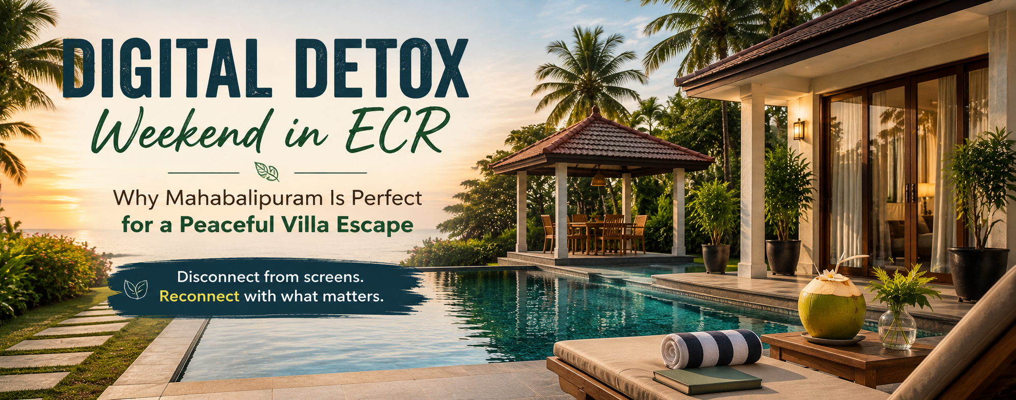 Digital Detox Weekend in ECR: Why Mahabalipuram Is Perfect for a Peaceful Villa Escape