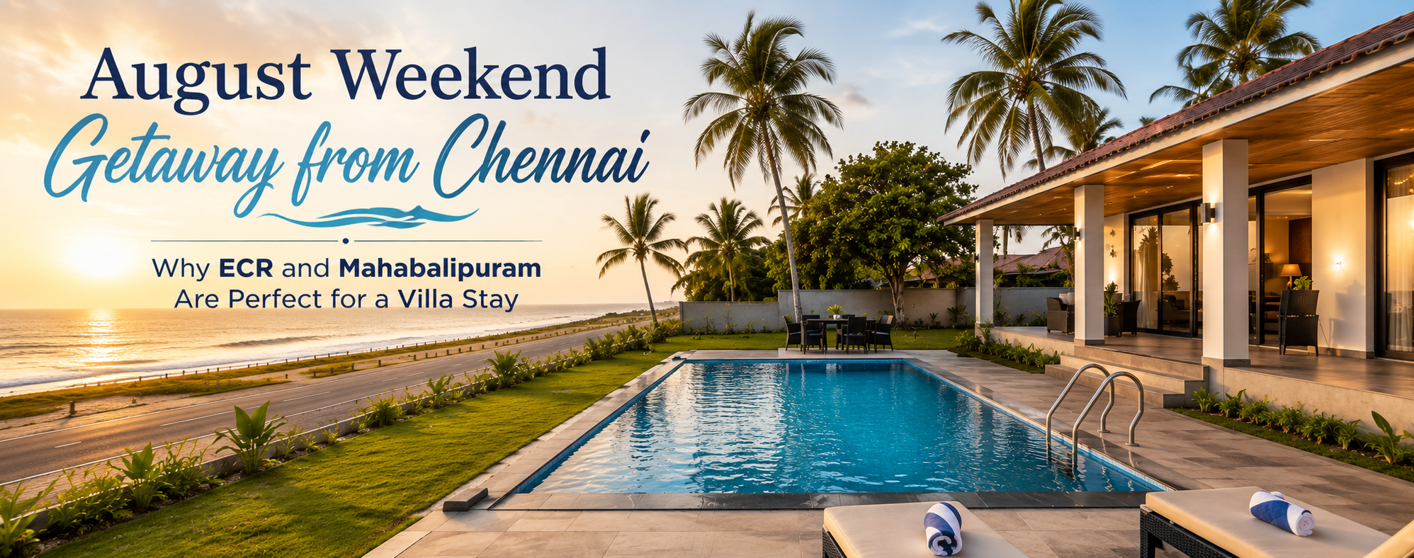 August Weekend Getaway from Chennai | ECR & Mahabalipuram Villa
